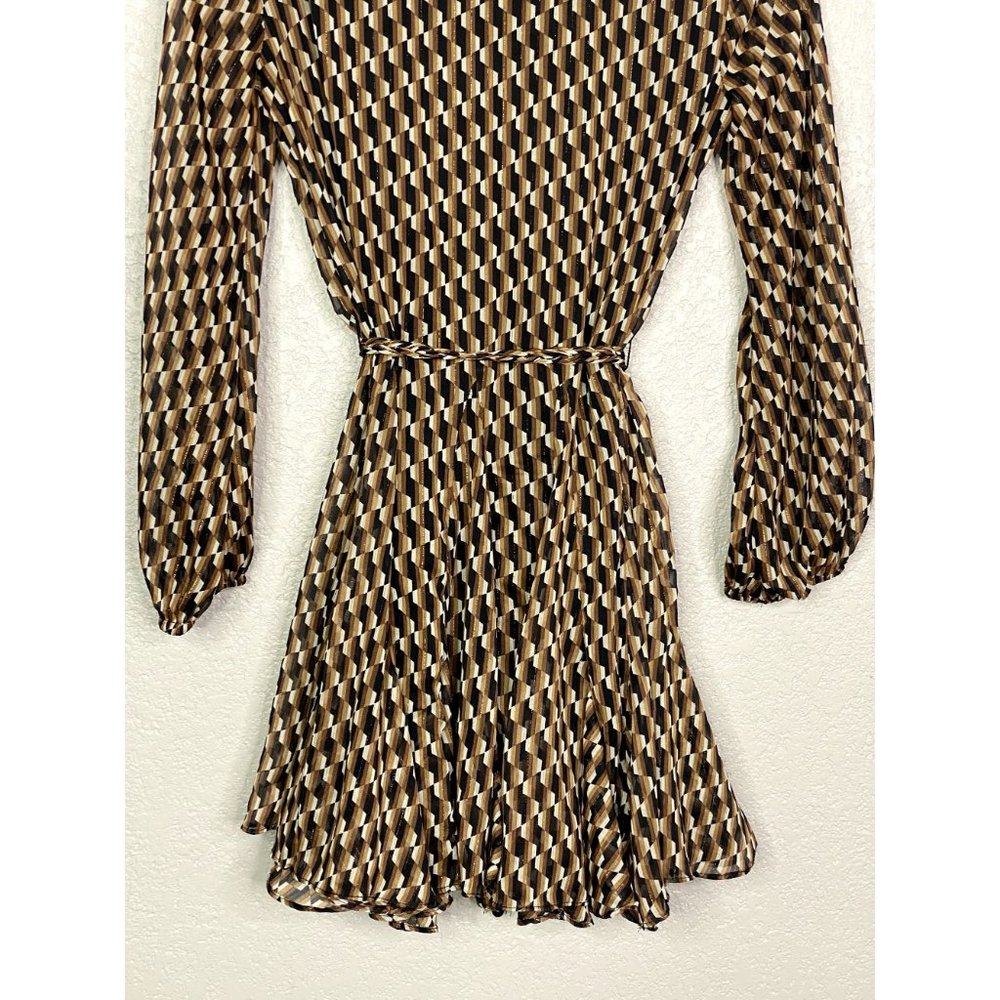 Zara Brown and Black Mini Dress - Picture 12 of 15